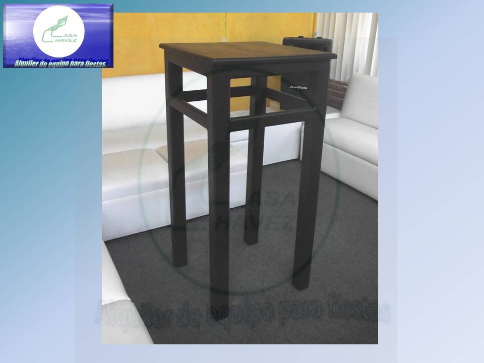 Mesa periquera cuadrada madera
