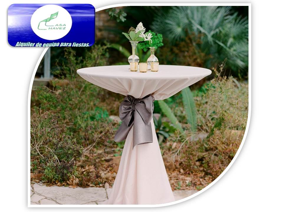 Mesa periquera redonda recepcion