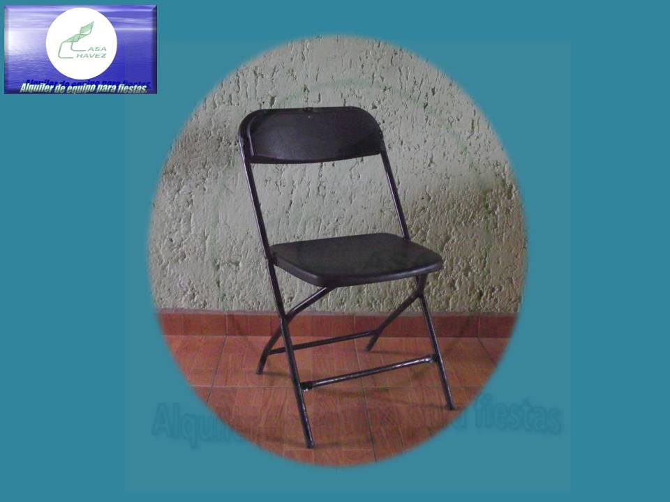 RENTA SILLA DE PLASTICO PLEGABLE