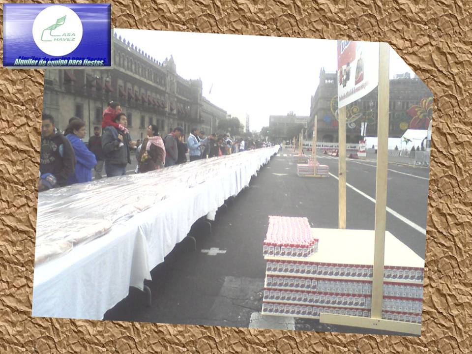 Tablon para evento masivo